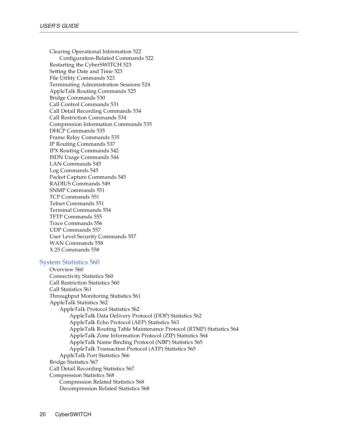 Cabletron Systems CSX1000, CSX1200 manual System Statistics 