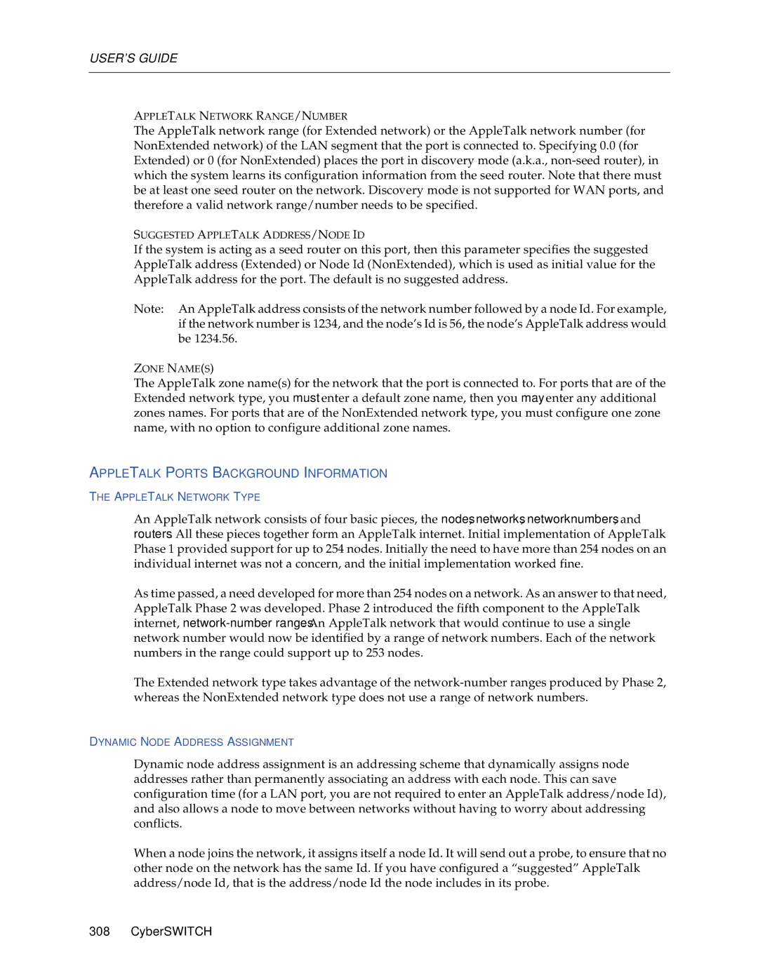 Cabletron Systems CSX1000, CSX1200 manual Appletalk Ports Background Information 