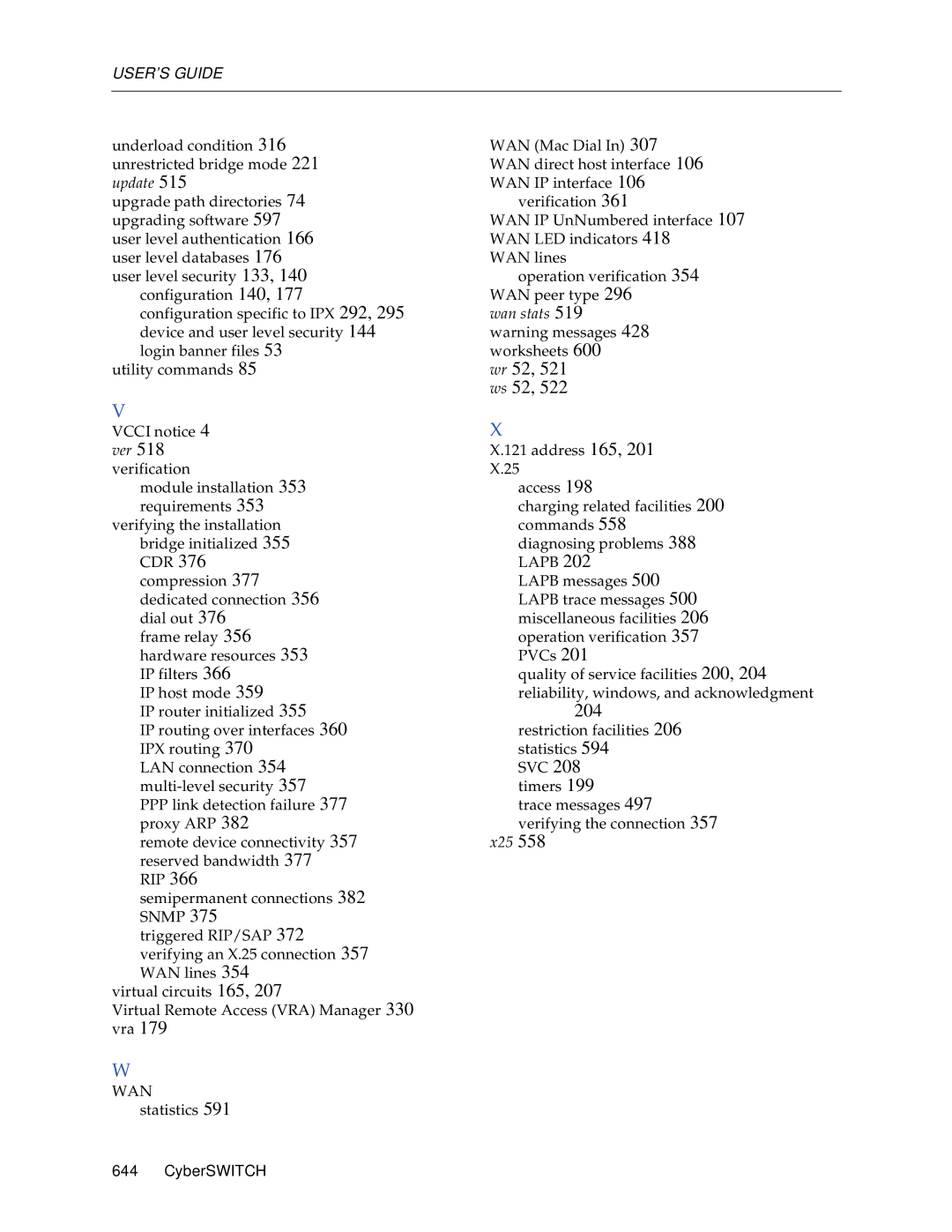 Cabletron Systems CSX1000, CSX1200 manual Wr 52, 521 ws 52, X25 