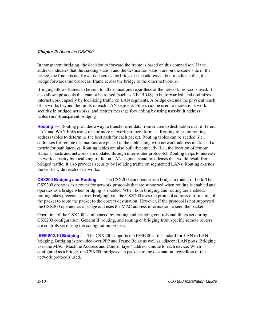 Cabletron Systems manual About the CSX200 