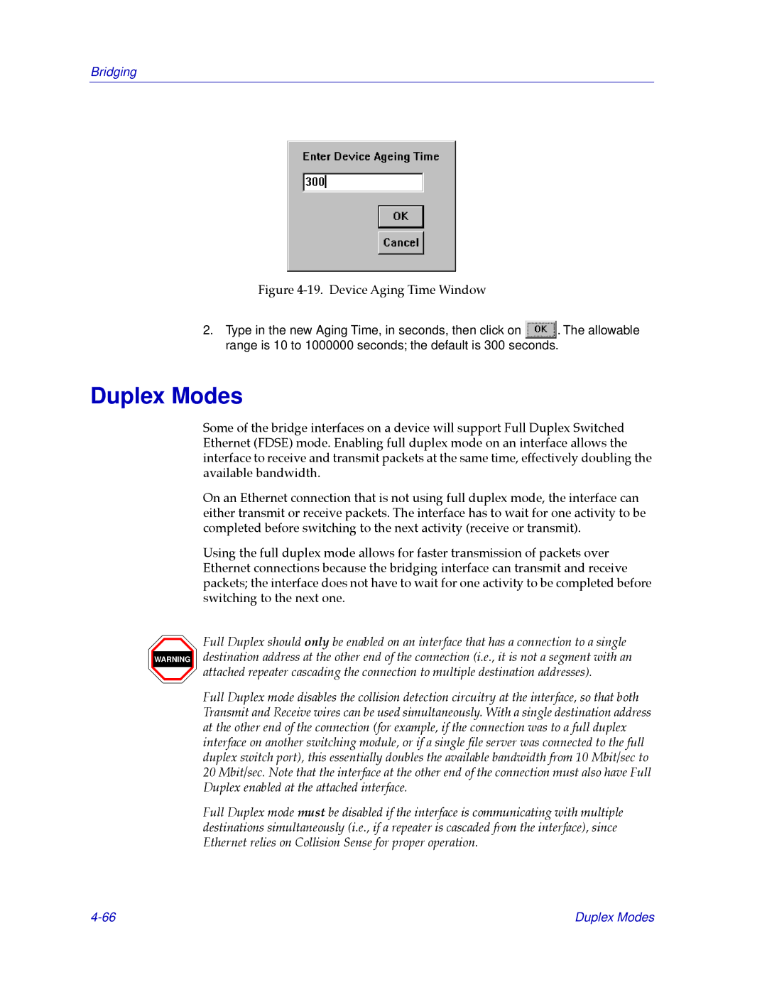 Cabletron Systems CSX400, CSX200 manual Duplex Modes 