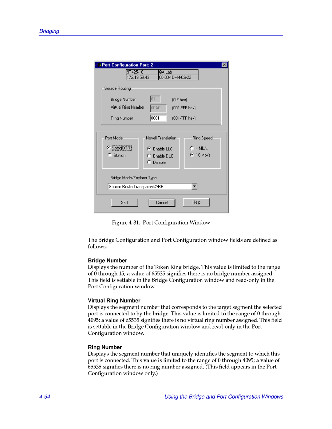 Cabletron Systems CSX400, CSX200 manual Virtual Ring Number 