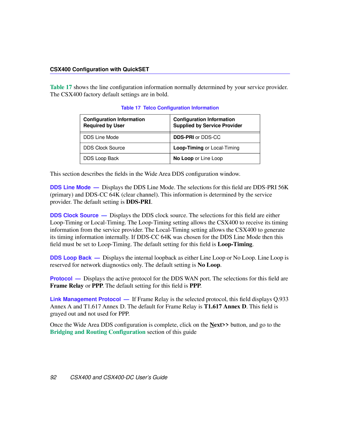 Cabletron Systems manual 92 CSX400 and CSX400-DC User’s Guide 