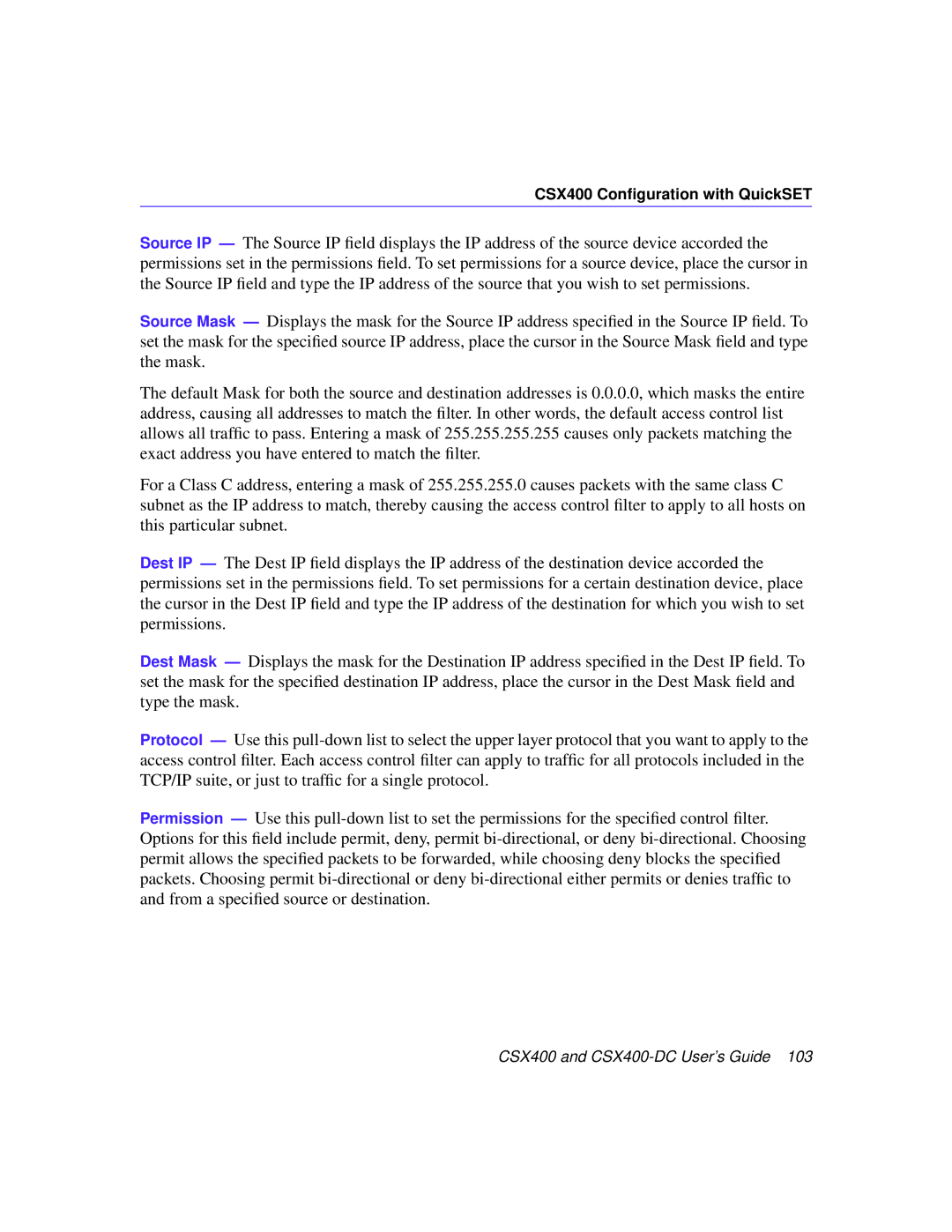 Cabletron Systems CSX400-DC manual CSX400 Configuration with QuickSET 