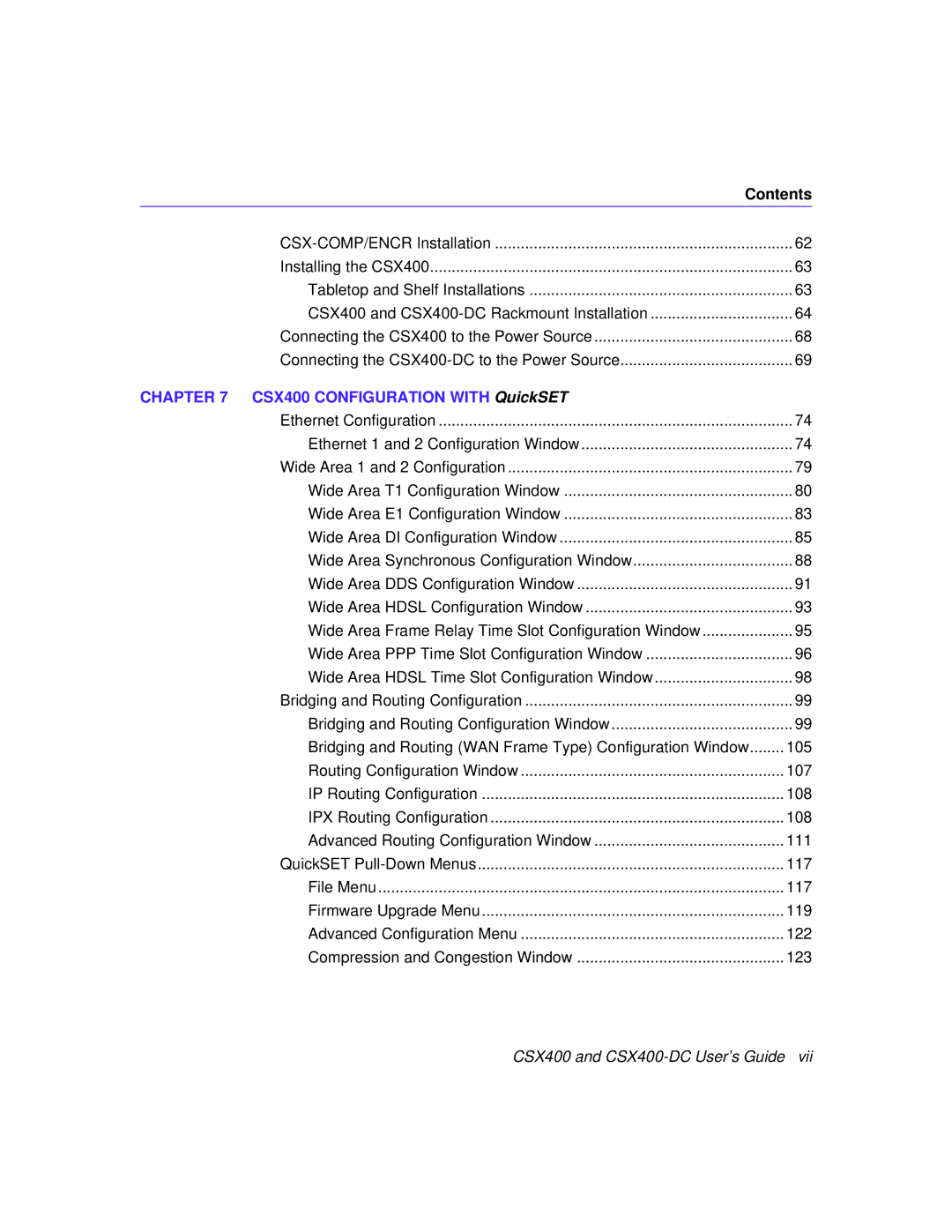 Cabletron Systems CSX400-DC manual CSX400 Configuration with QuickSET 