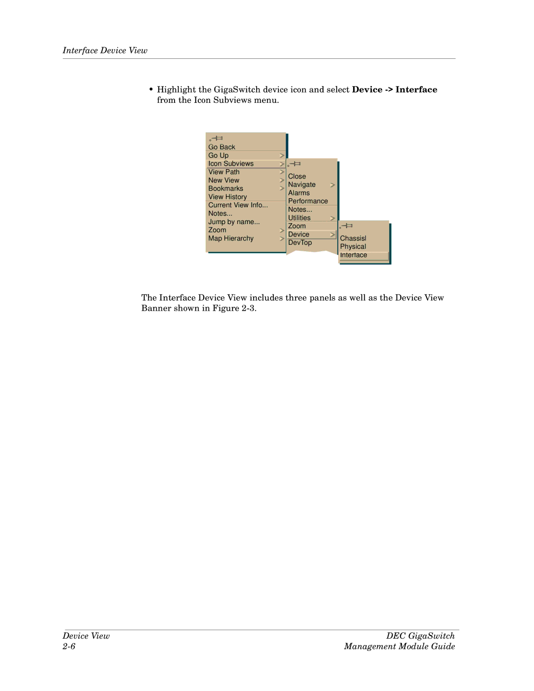 Cabletron Systems Dec GigaSwitch manual Interface 