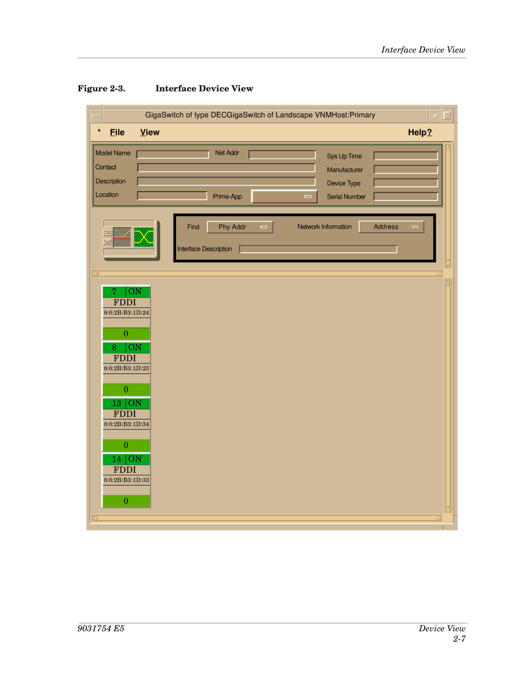 Cabletron Systems Dec GigaSwitch manual File View Help? 