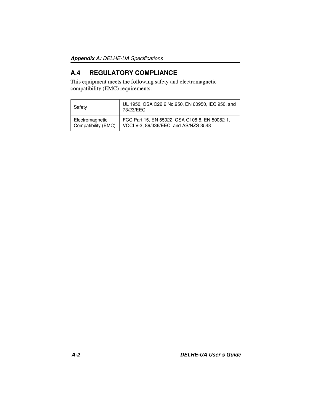 Cabletron Systems DELHE-UA manual Regulatory Compliance 