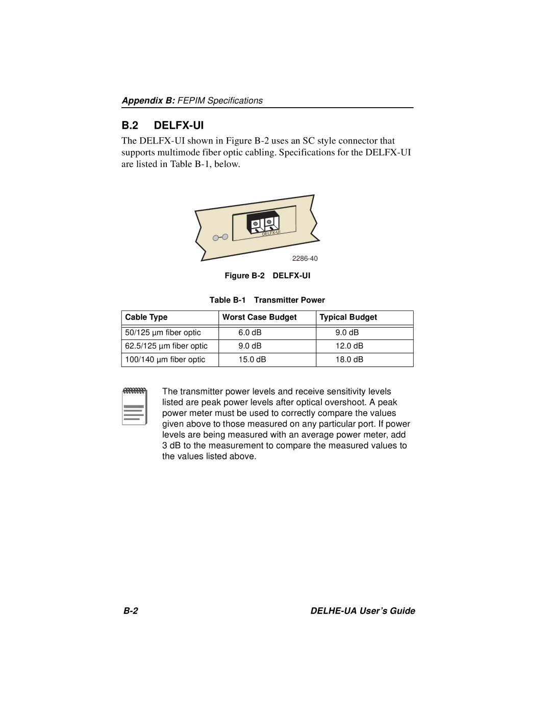 Cabletron Systems DELHE-UA manual Delfx-Ui 