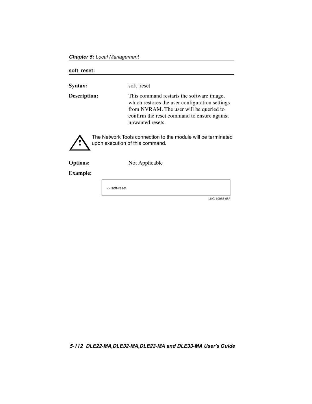 Cabletron Systems manual 112 DLE22-MA,DLE32-MA,DLE23-MA and DLE33-MA User’s Guide 