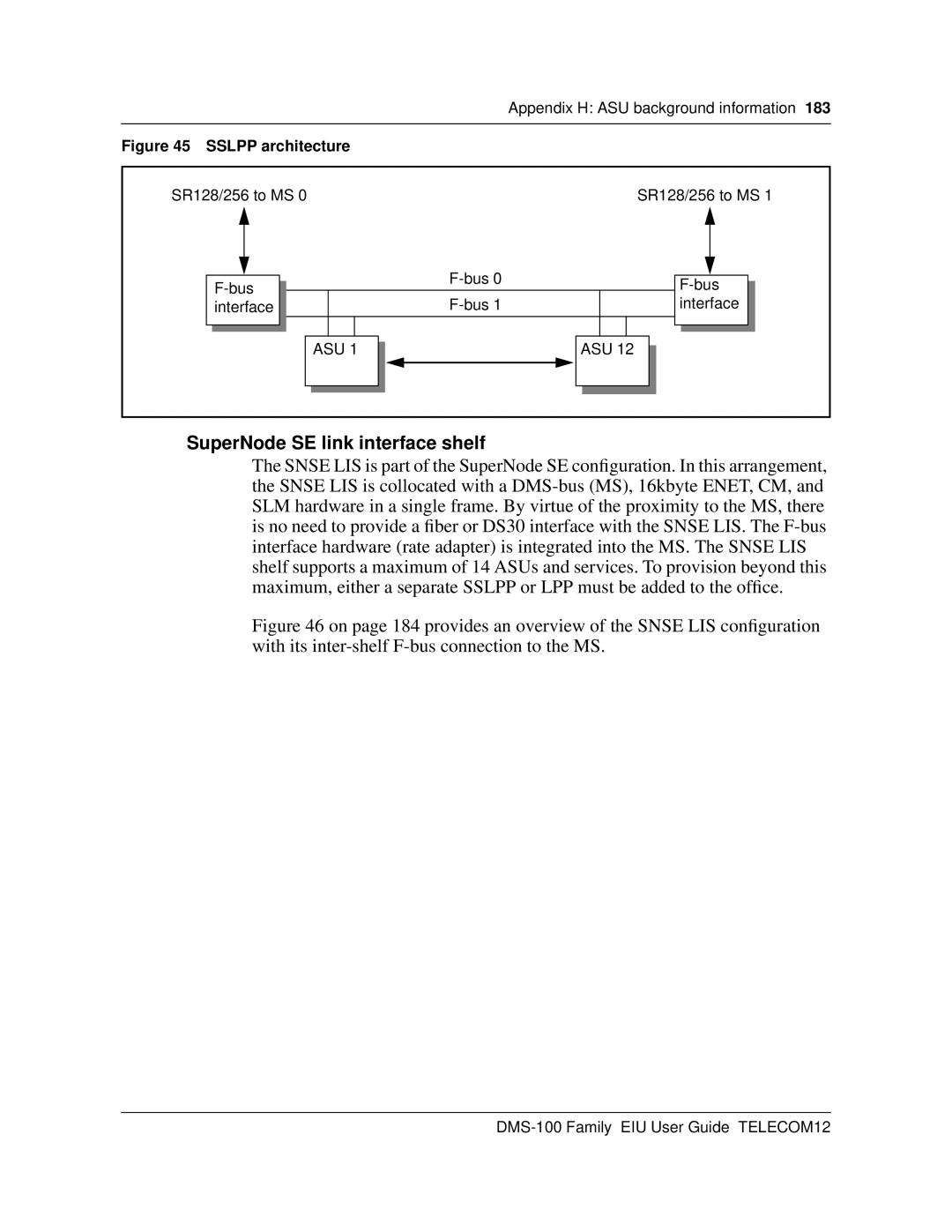 Cabletron Systems DMS-100 manual SuperNode SE link interface shelf, Sslpp architecture 