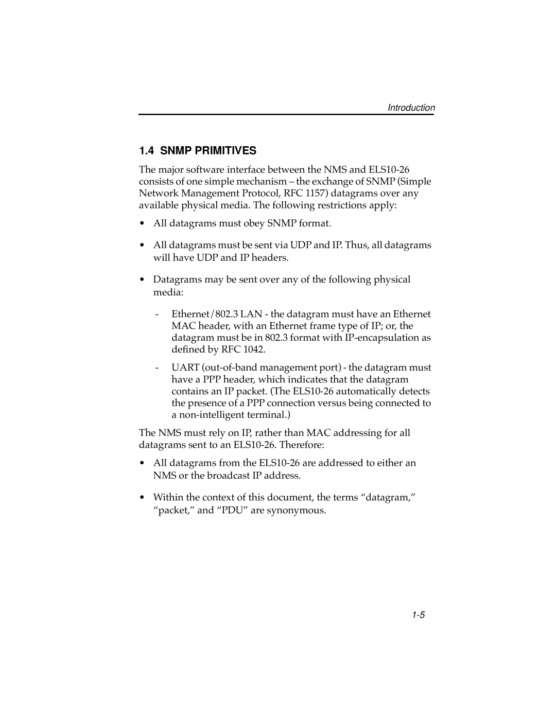 Cabletron Systems ELS10-26 manual Snmp Primitives 