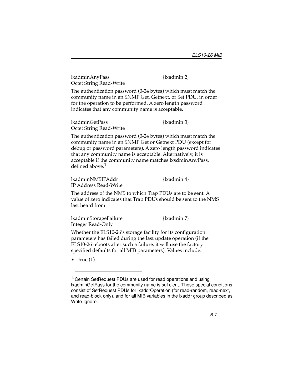 Cabletron Systems manual ELS10-26 MIB 