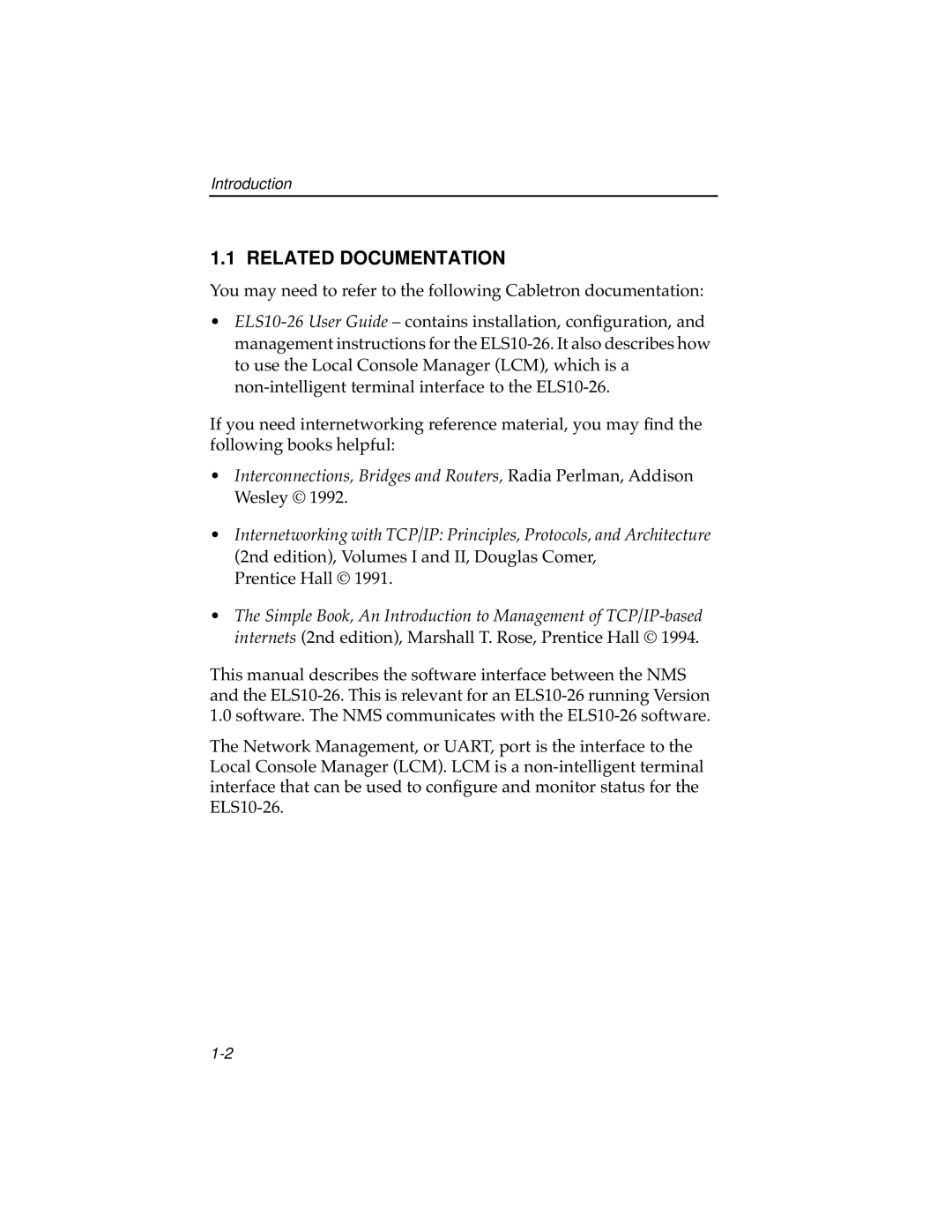 Cabletron Systems ELS10-26 manual Related Documentation, Prentice Hall 