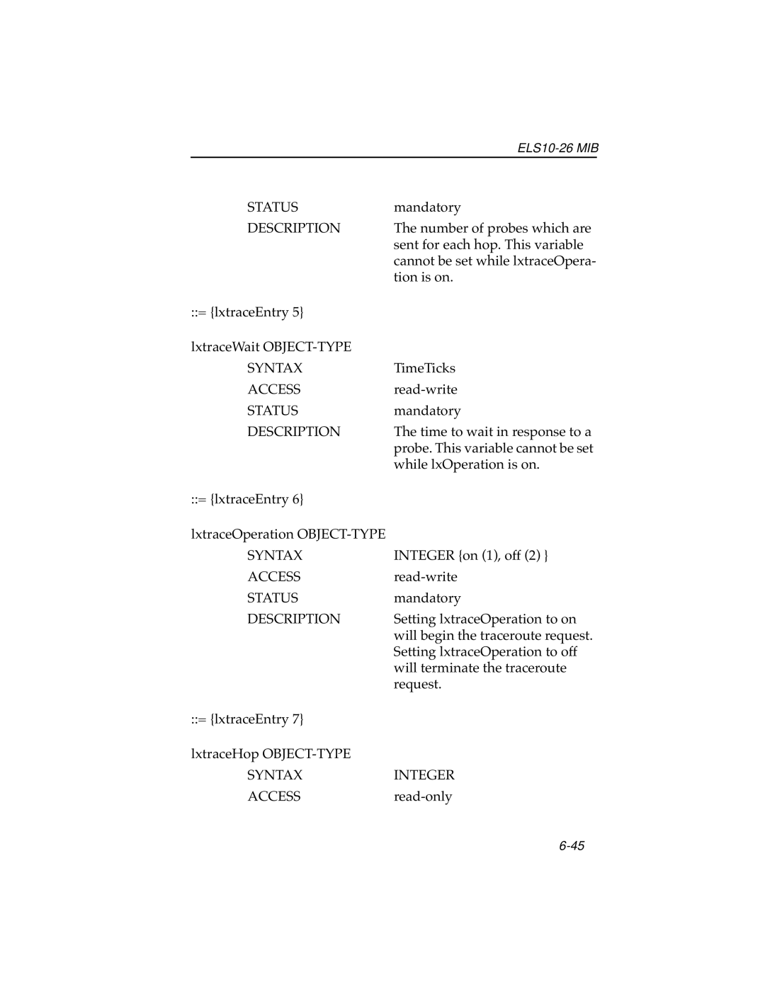 Cabletron Systems ELS10-26 manual Number of probes which are 