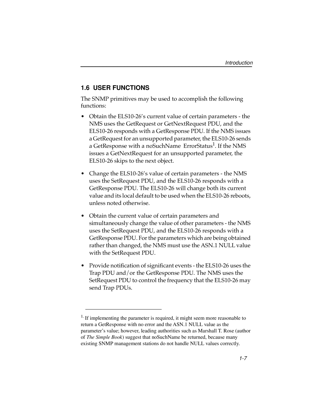 Cabletron Systems ELS10-26 manual User Functions 