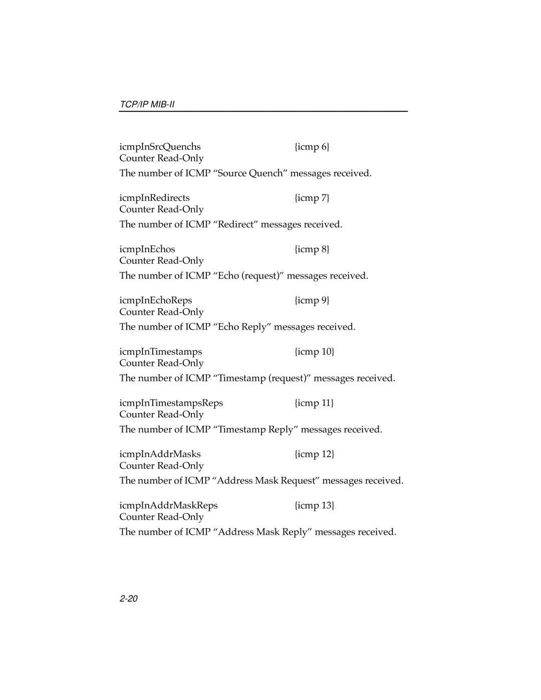 Cabletron Systems ELS10-26 manual Tcp/Ip Mib-Ii 