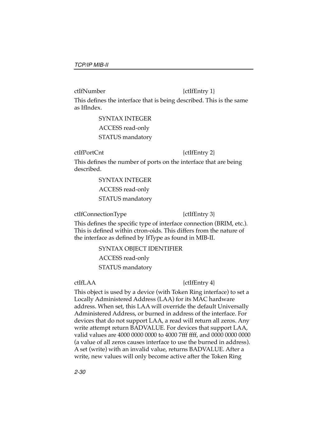 Cabletron Systems ELS10-26 manual Syntax Integer 