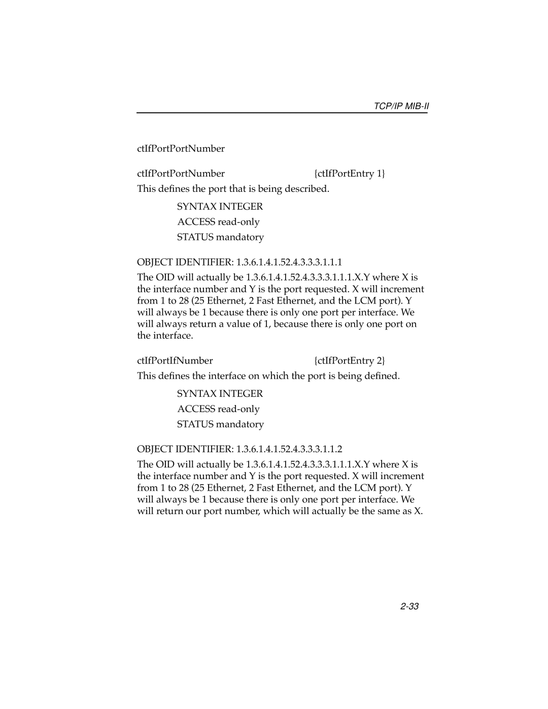 Cabletron Systems ELS10-26 manual Syntax Integer 