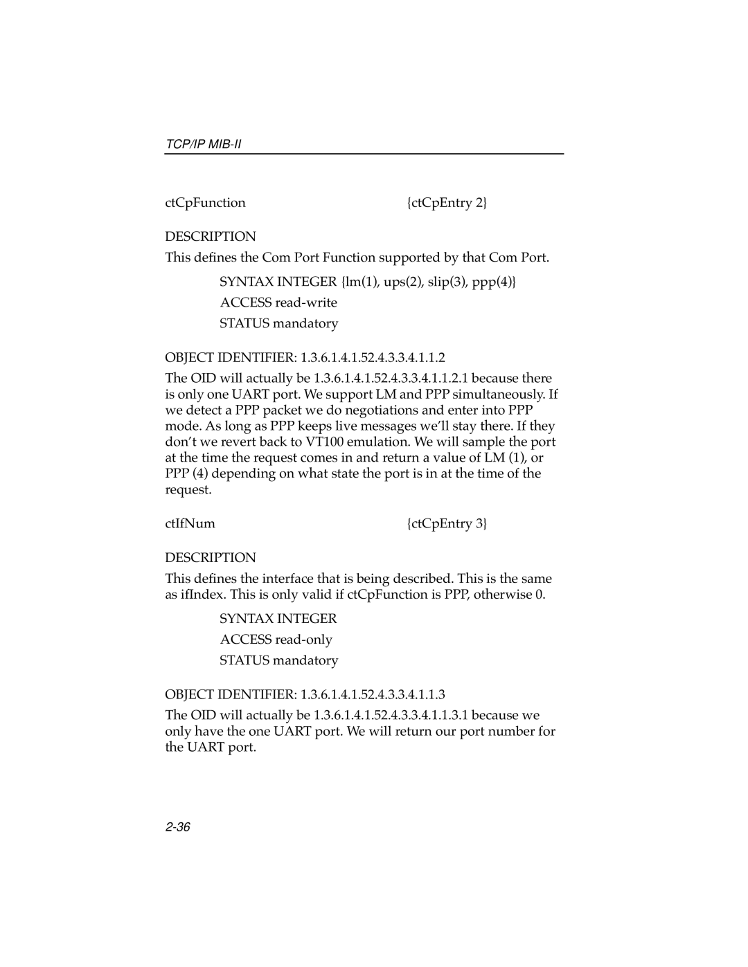 Cabletron Systems ELS10-26 manual CtCpFunction CtCpEntry 