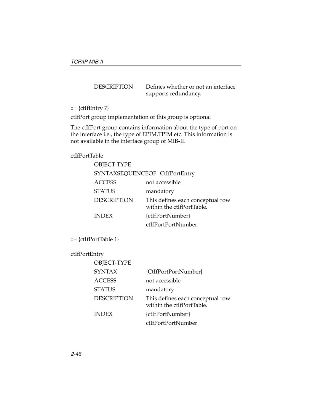 Cabletron Systems ELS10-26 manual OBJECT-TYPE Syntax 