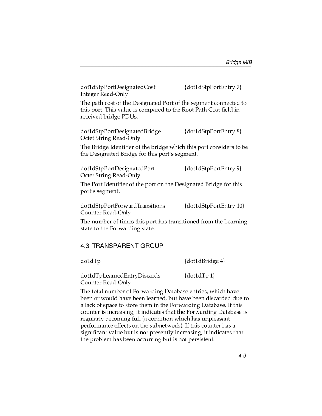 Cabletron Systems ELS10-26 manual Transparent Group 