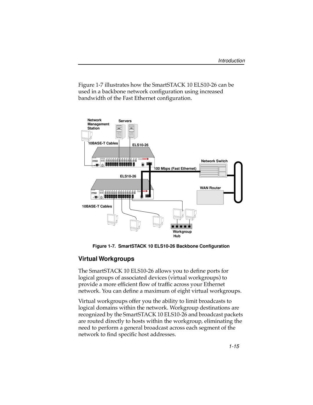 Cabletron Systems ELS10-26TX manual Virtual Workgroups 