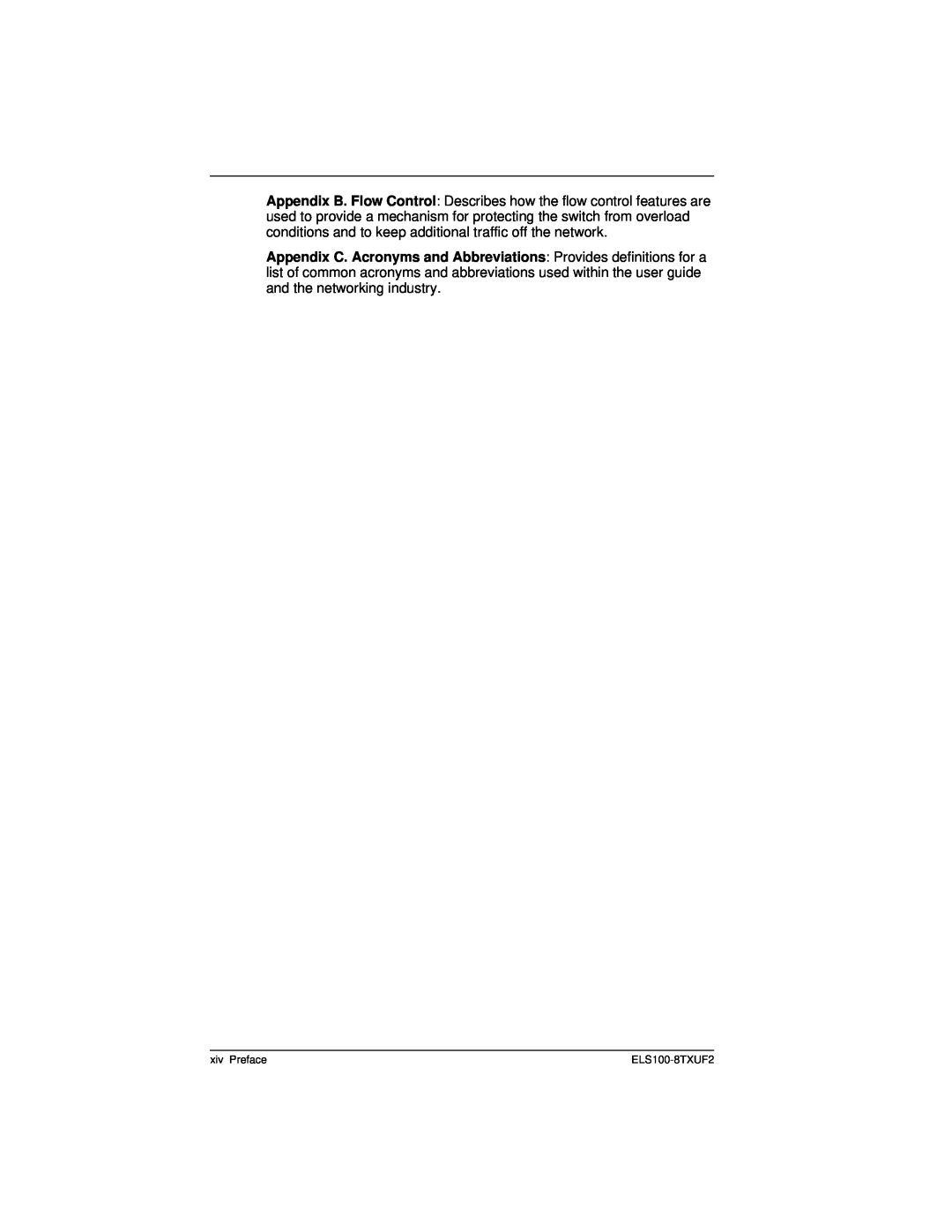 Cabletron Systems ELS100-8TXUF2 manual xiv Preface 