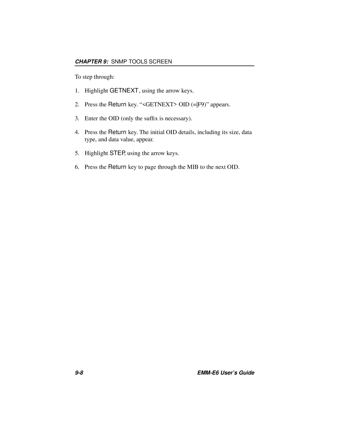 Cabletron Systems EMM-E6 Ethernet manual EMM-E6 User’s Guide 