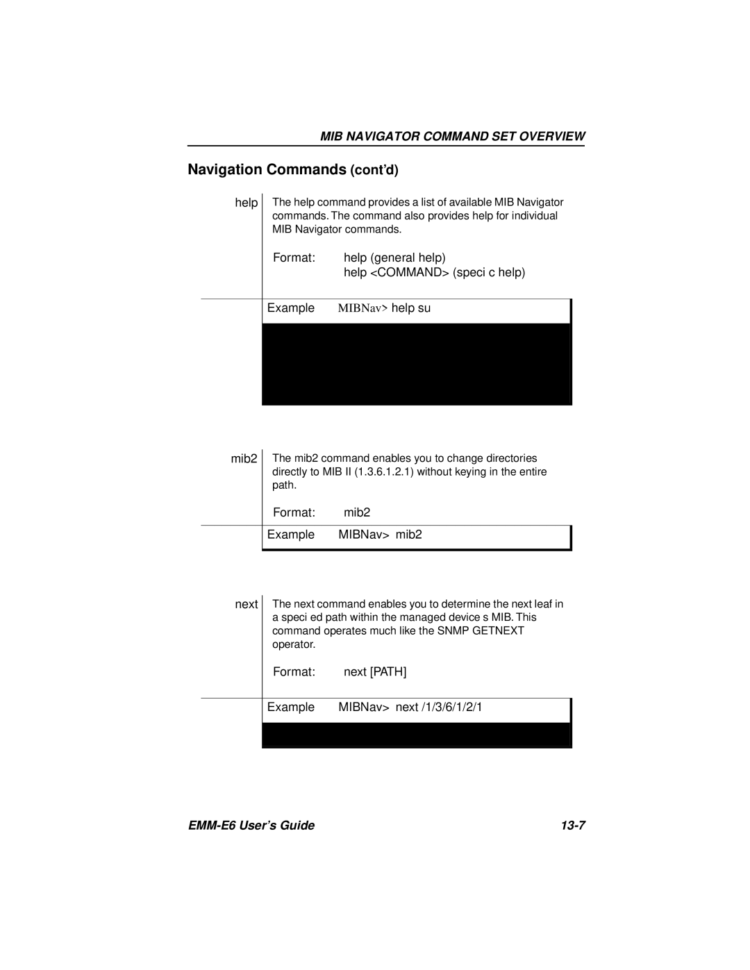 Cabletron Systems EMM-E6 Ethernet manual EMM-E6 User’s Guide 13-7 