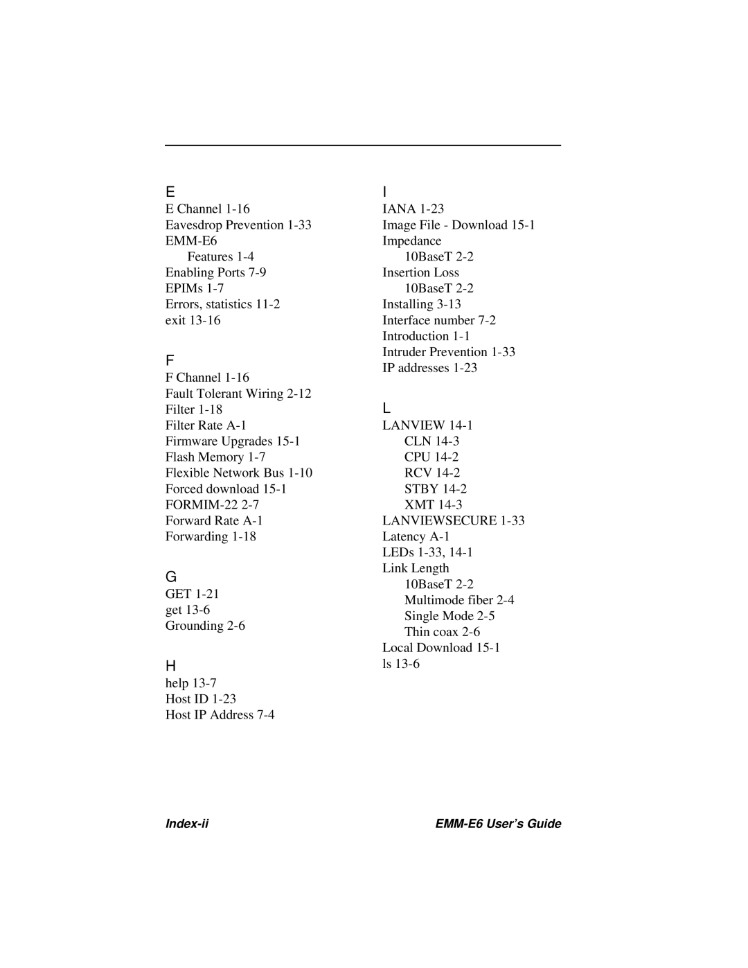 Cabletron Systems EMM-E6 Ethernet manual Lanview 