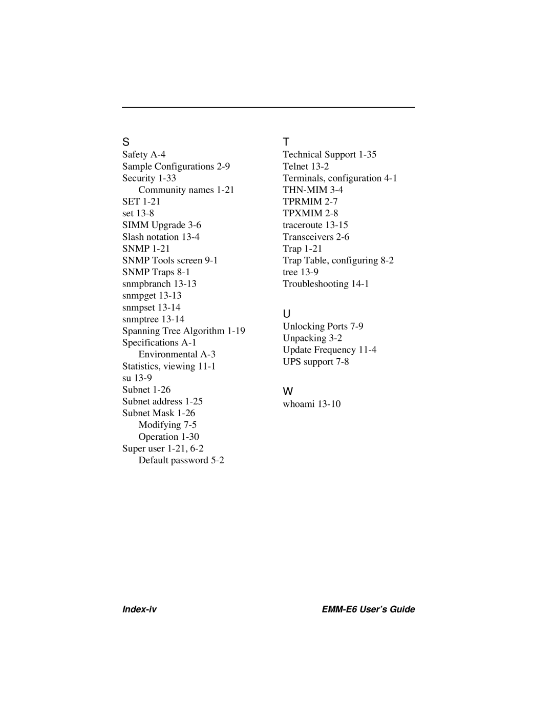 Cabletron Systems EMM-E6 Ethernet manual Tprmim 