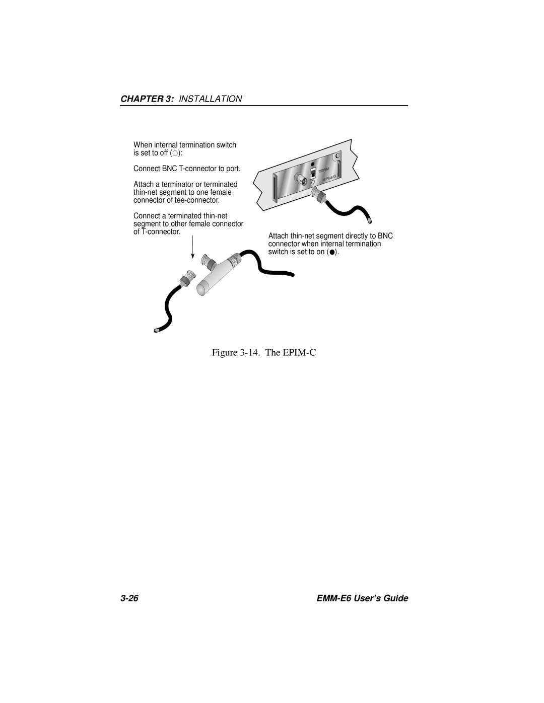 Cabletron Systems EMM-E6 Ethernet manual The EPIM-C 