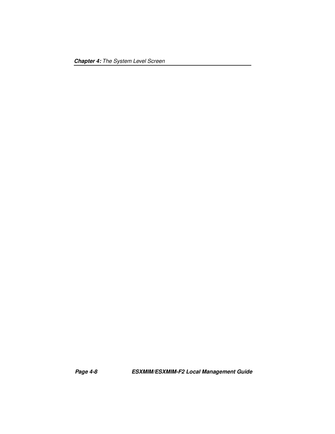 Cabletron Systems manual ESXMIM/ESXMIM-F2 Local Management Guide 