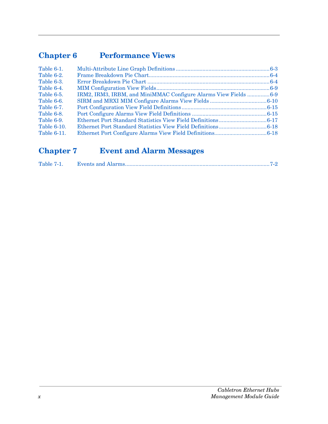 Cabletron Systems Ethernet Hubs manual Events and Alarms 