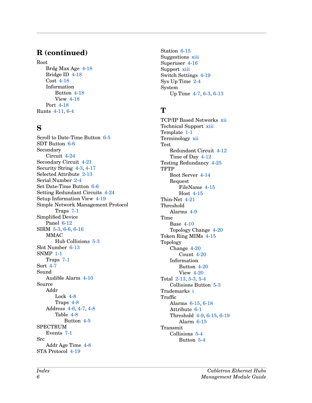 Cabletron Systems Ethernet Hubs manual Tftp 