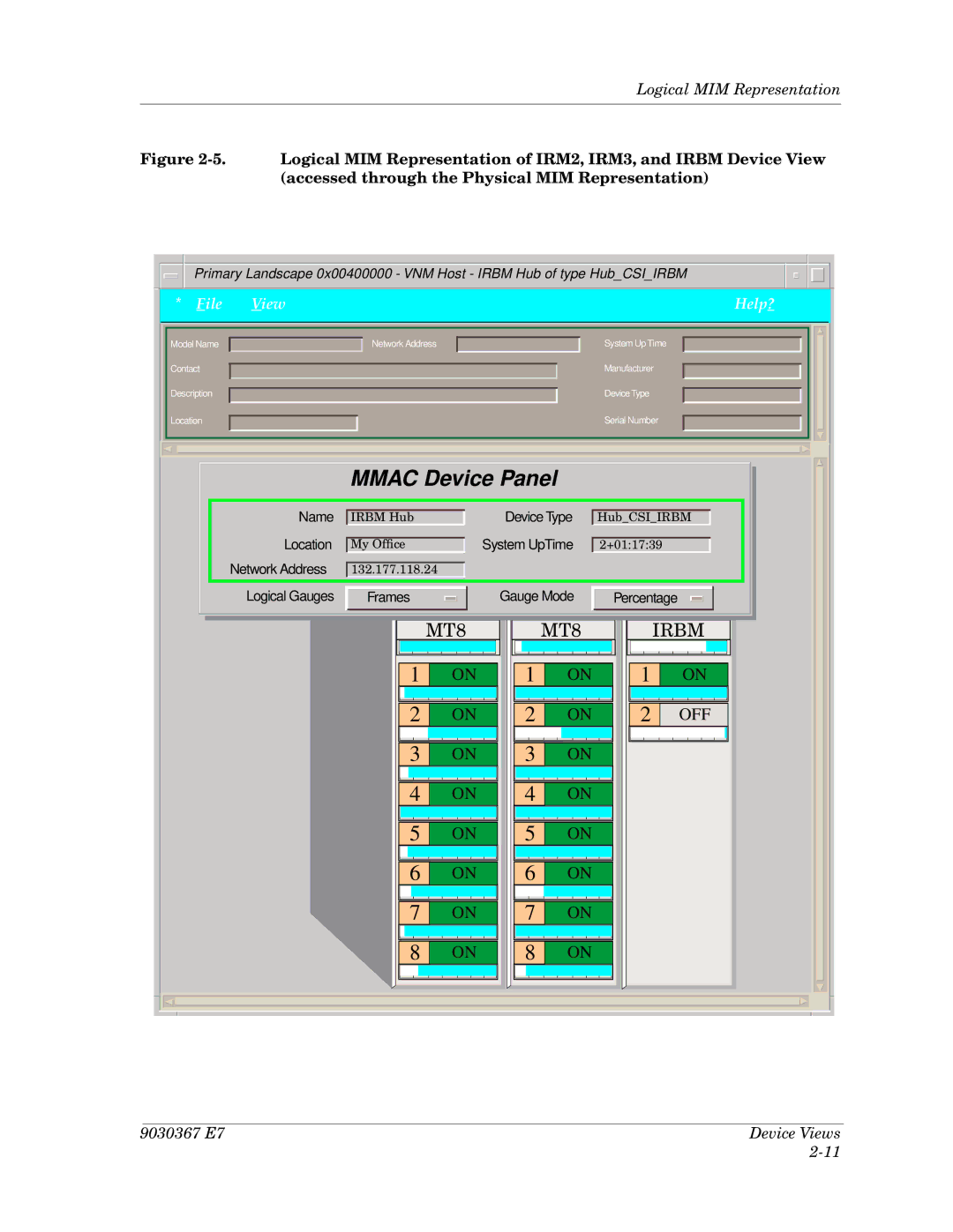 Cabletron Systems Ethernet Hubs manual Mmac Device Panel 