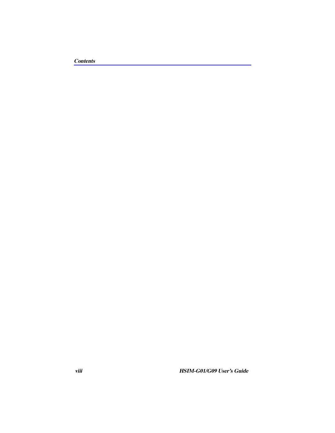 Cabletron Systems manual Contents Viii HSIM-G01/G09 User’s Guide 