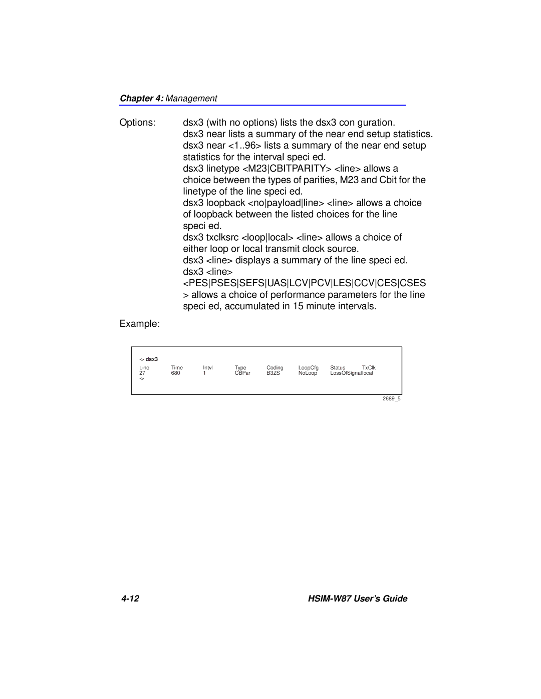 Cabletron Systems HSIM-W87 manual Dsx3 