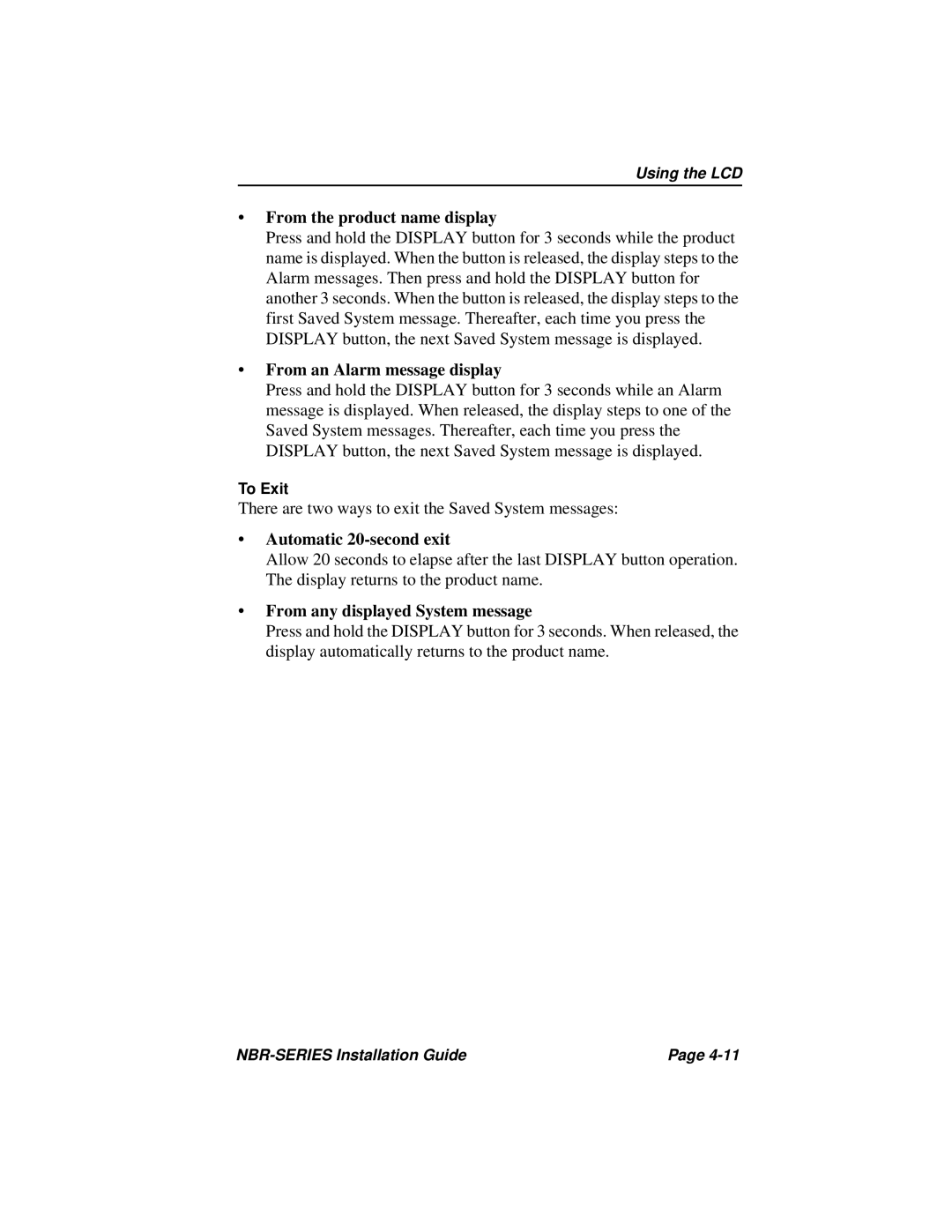 Cabletron Systems NBR-220, NBR-420, NBR-620 manual From an Alarm message display 