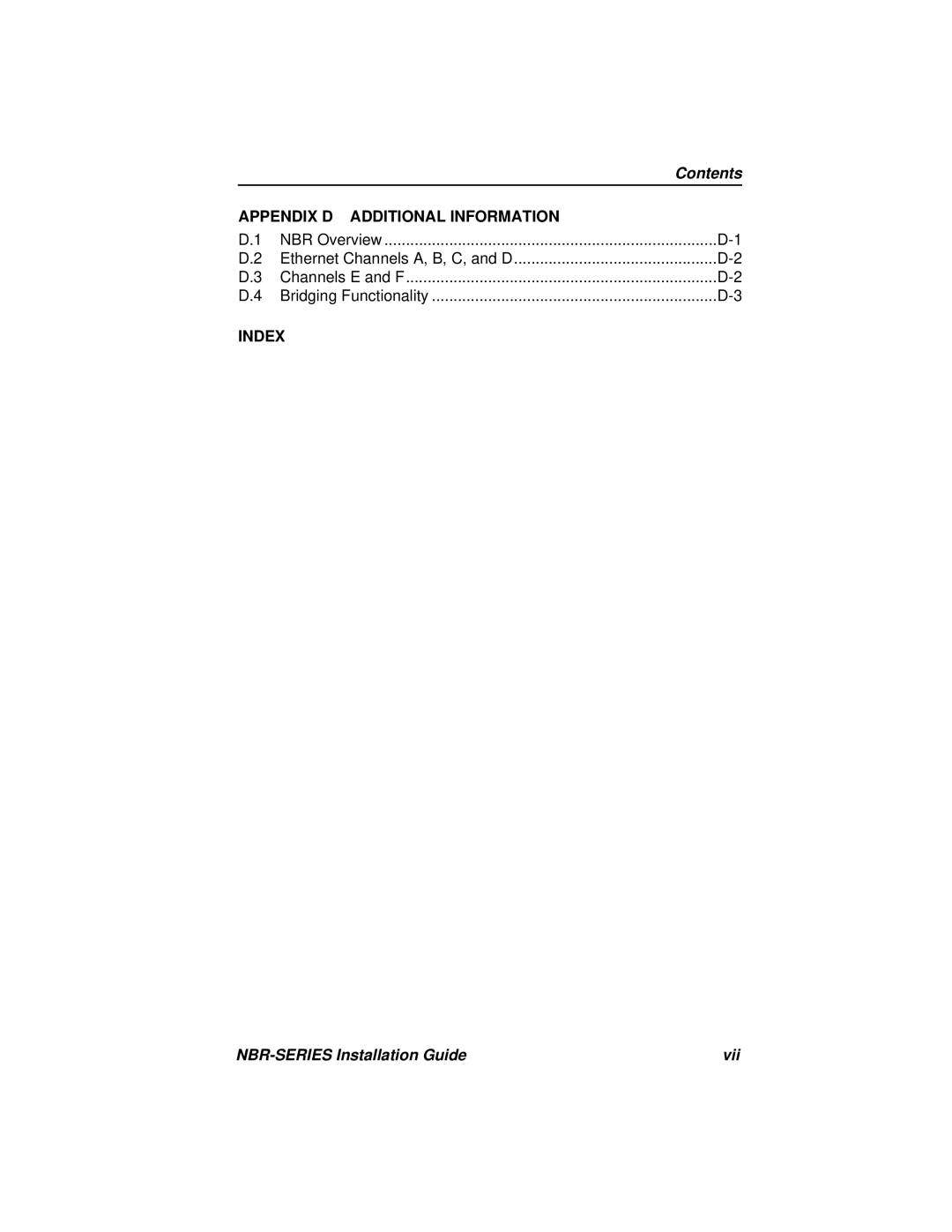 Cabletron Systems NBR-620, NBR-420, NBR-220 manual NBR-SERIES Installation Guide Vii 