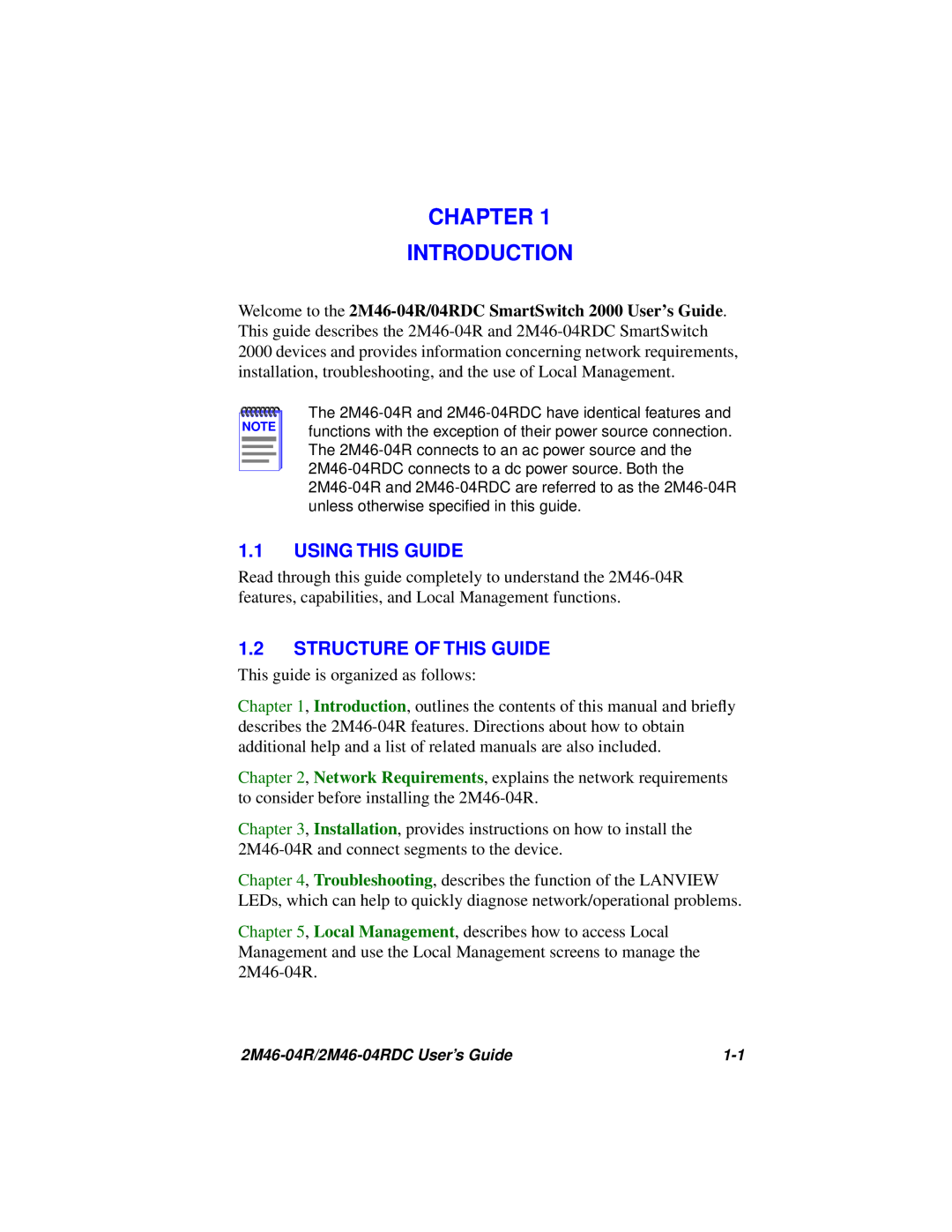 Cabletron Systems pmn manual Chapter Introduction, Using This Guide, Structure Of This Guide 