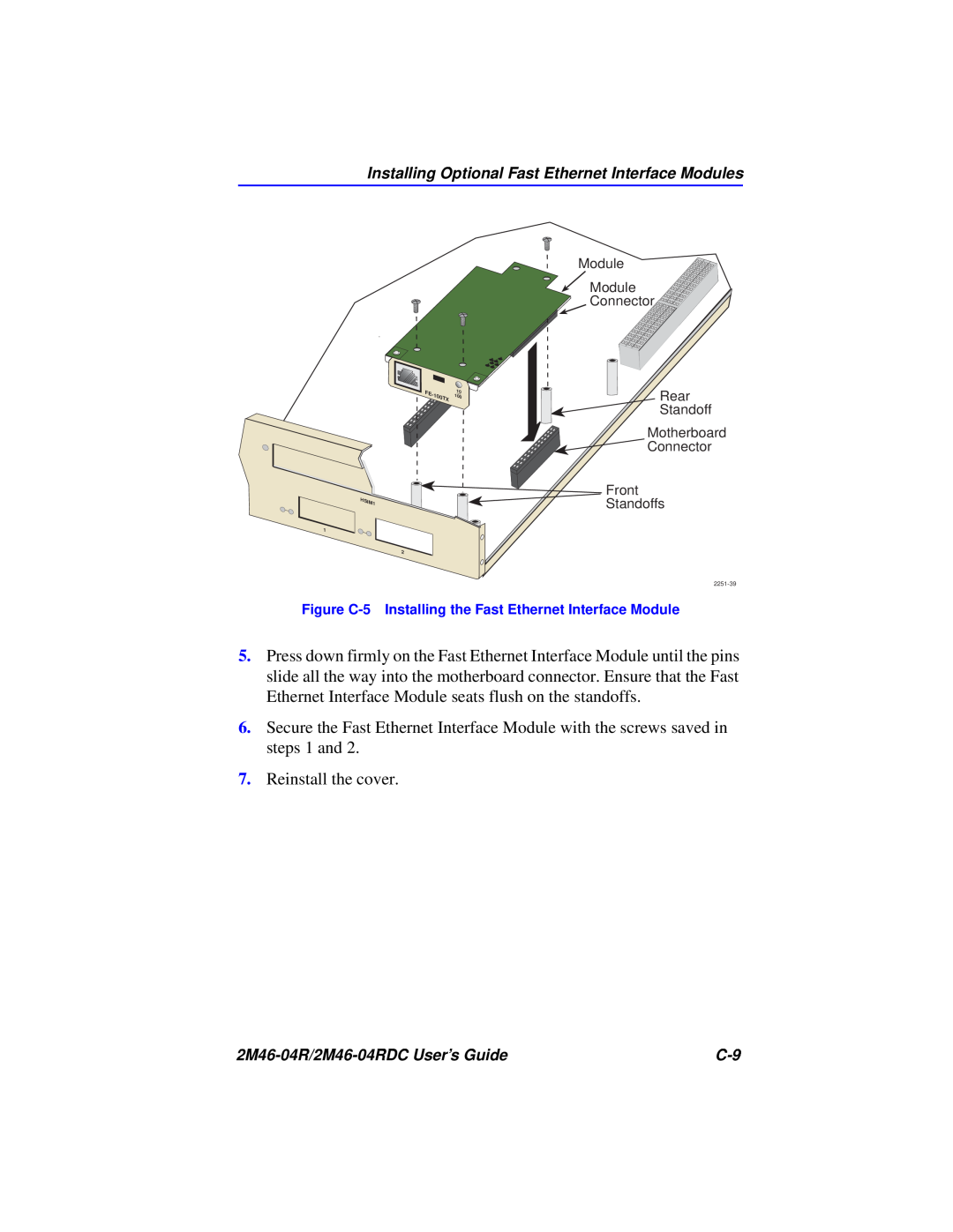 Cabletron Systems pmn manual Reinstall the cover 