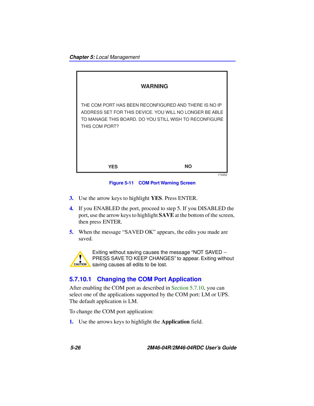 Cabletron Systems pmn manual Changing the COM Port Application 