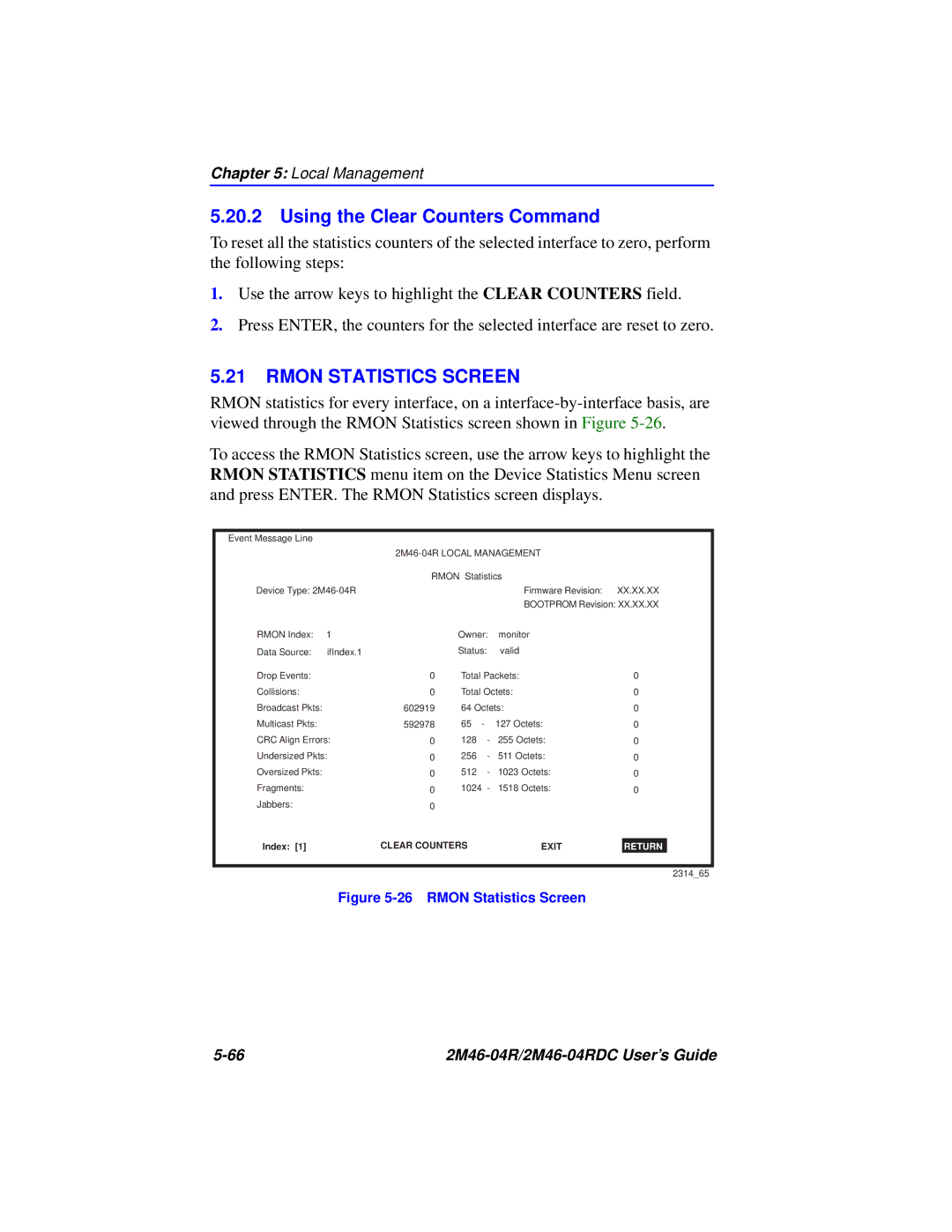 Cabletron Systems pmn manual Rmon Statistics Screen 