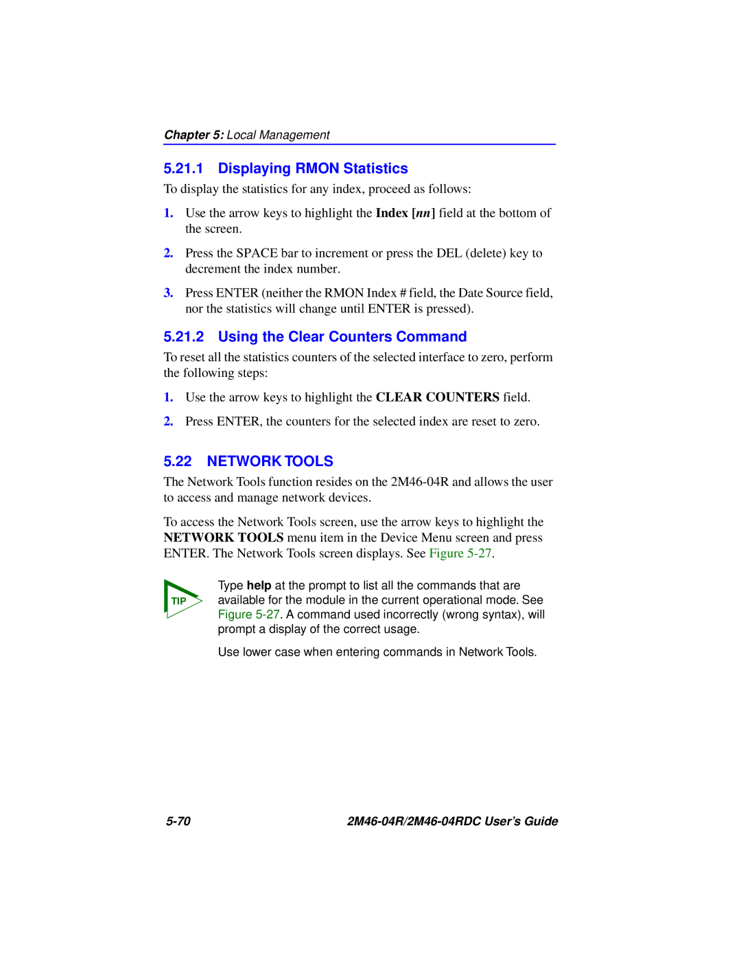 Cabletron Systems pmn manual Displaying Rmon Statistics, Network Tools 