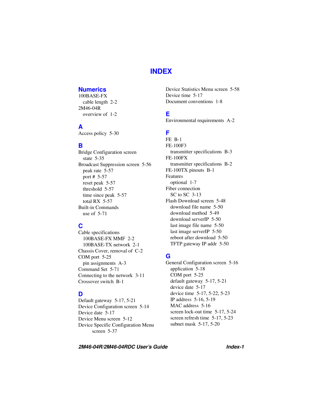 Cabletron Systems pmn manual Index, Numerics 