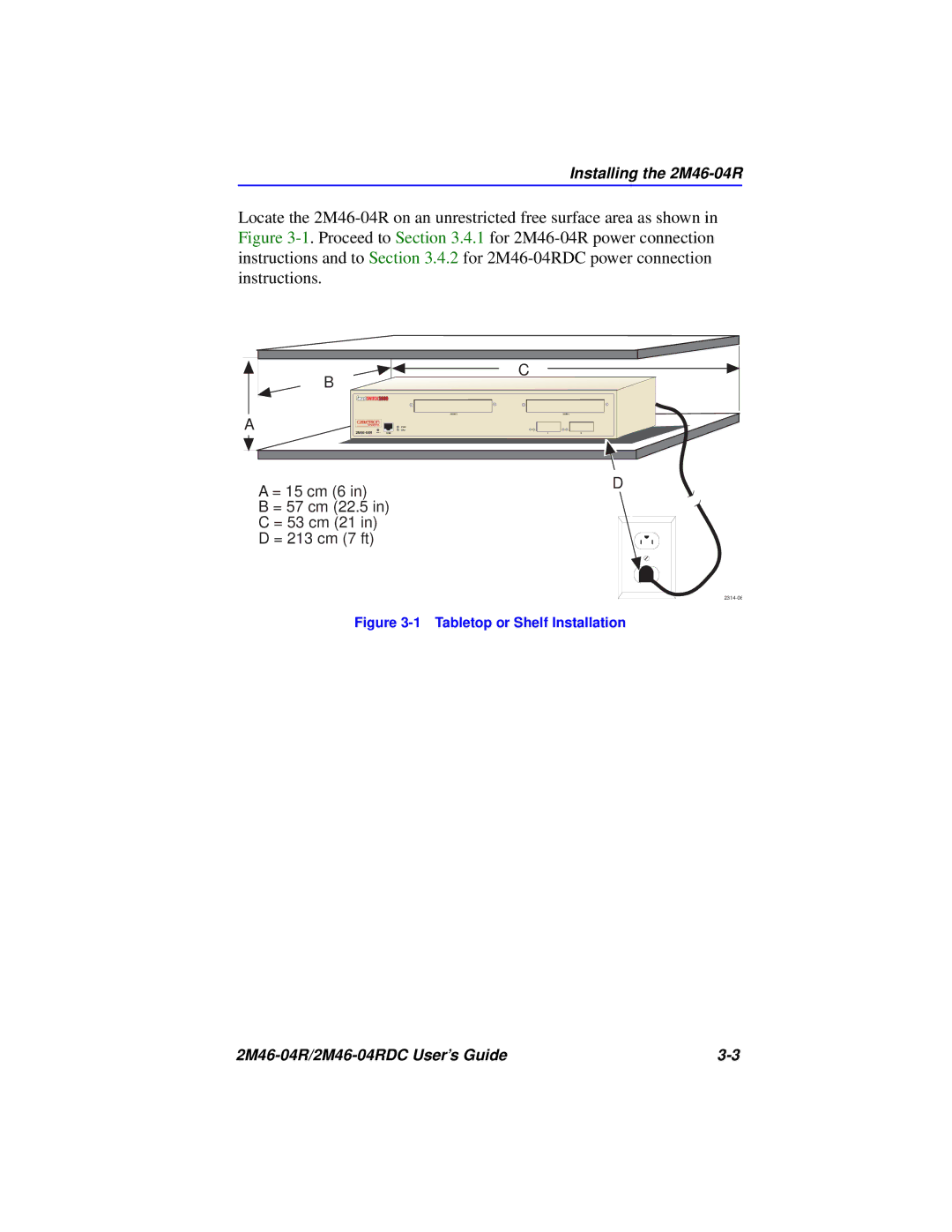 Cabletron Systems pmn manual Installing the 2M46-04R 