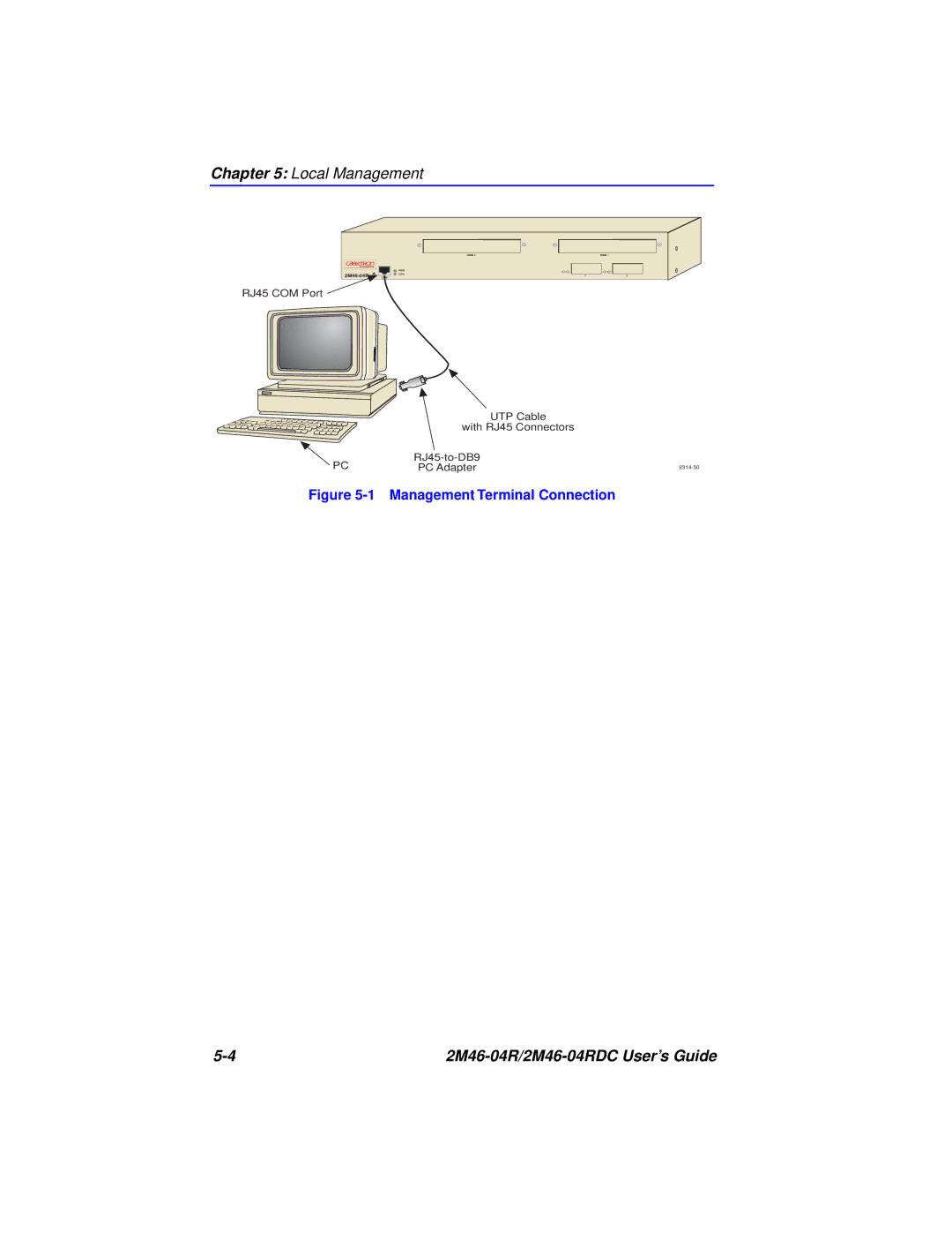 Cabletron Systems pmn manual Management Terminal Connection 