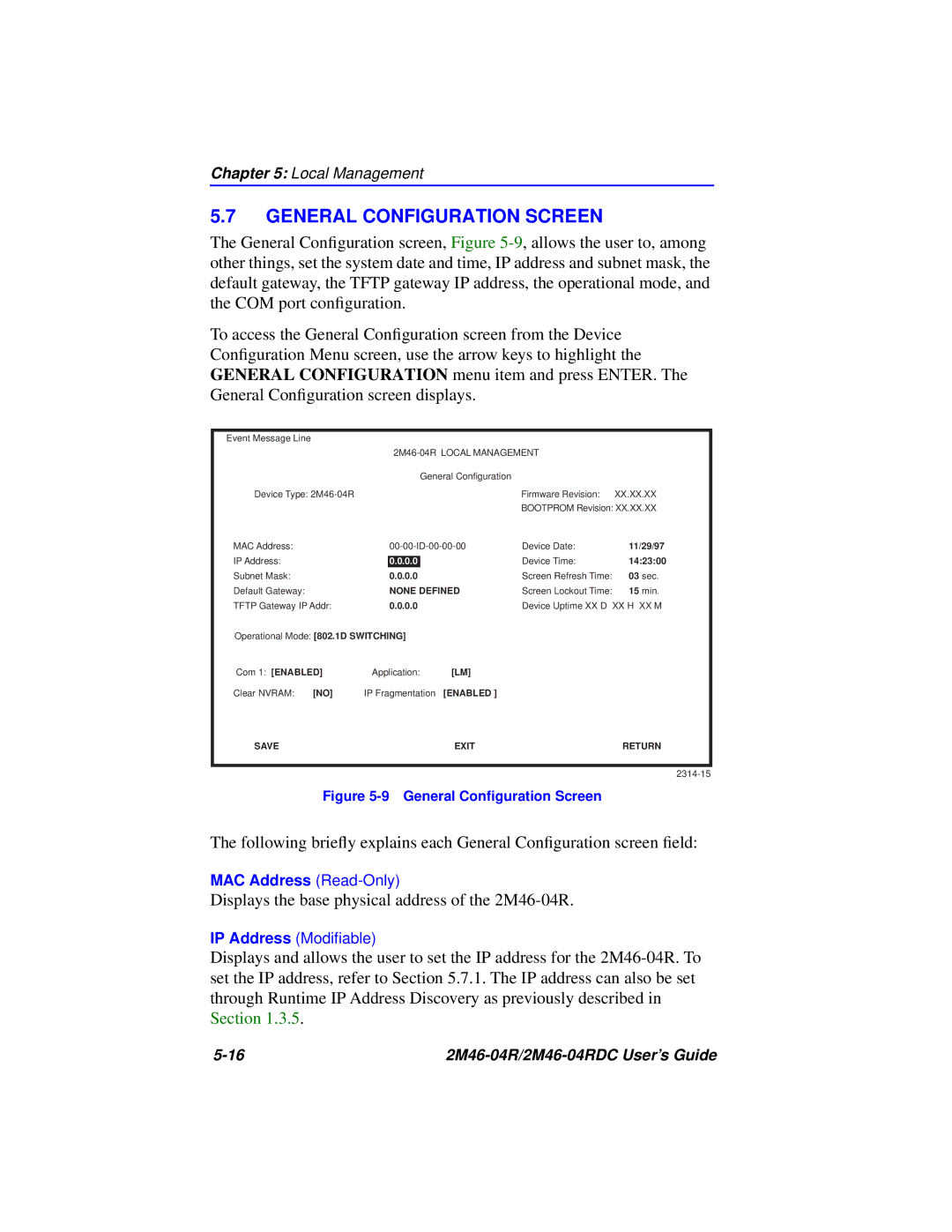 Cabletron Systems pmn manual General Configuration Screen, None Defined 